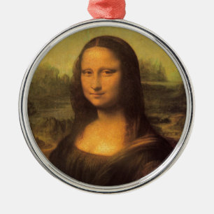 Leonardo Da Vinci' Mona Lisa Metalen Ornament