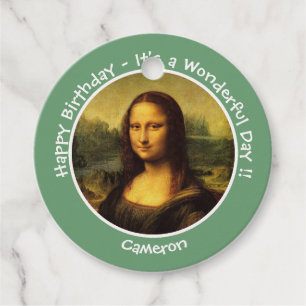 Leonardo da Vinci Mona Lisa Party Collectie Bedankjes Labels