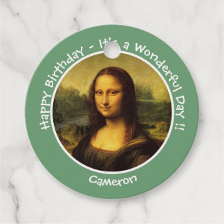 Leonardo da Vinci Mona Lisa Party Collectie Bedankjes Labels
