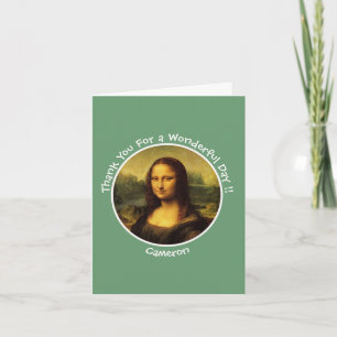 Leonardo da Vinci Mona Lisa Party Collectie Bedankkaart