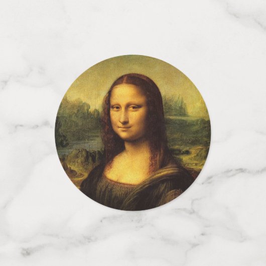 Leonardo da Vinci Mona Lisa Party Collectie Confetti (Kleine voorkant)