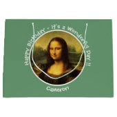Leonardo da Vinci Mona Lisa Party Collectie Groot Cadeauzakje (Voorkant)
