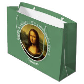 Leonardo da Vinci Mona Lisa Party Collectie Groot Cadeauzakje (Achterkant Gekanteld)