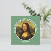 Leonardo da Vinci Mona Lisa Party Collectie Kaart (Staand voorkant)
