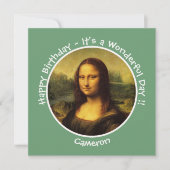 Leonardo da Vinci Mona Lisa Party Collectie Kaart (Voorkant)