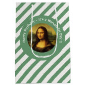Leonardo da Vinci Mona Lisa Party Collectie Medium Cadeauzakje (Achterkant)