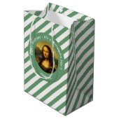 Leonardo da Vinci Mona Lisa Party Collectie Medium Cadeauzakje (Achterkant Gekanteld)