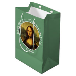 Leonardo da Vinci Mona Lisa Party Collectie Medium Cadeauzakje