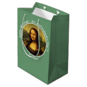 Leonardo da Vinci Mona Lisa Party Collectie Medium Cadeauzakje (Achterkant Gekanteld)