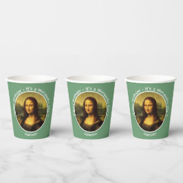 Leonardo da Vinci Mona Lisa Party Collectie Papieren Bekers