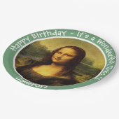 Leonardo da Vinci Mona Lisa Party Collectie Papieren Bordje (Gekanteld)