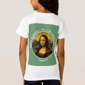Leonardo da Vinci Mona Lisa Party Collectie T-shirt (Achterkant)