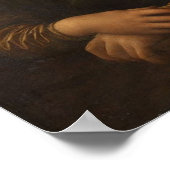 Leonardo da Vinci Mona Lisa Poster (Hoek)