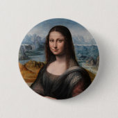 Leonardo da Vinci | Mona Lisa Ronde Button 5,7 Cm (Voorkant)