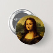 Leonardo da Vinci, Mona Lisa Ronde Button 5,7 Cm (Voorkant /achterkant)
