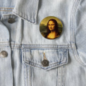 Leonardo Da Vinci Mona Lisa Ronde Button 5,7 Cm (In situ)