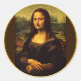Leonardo da Vinci Mona Lisa Ronde Sticker