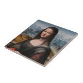 Leonardo da Vinci | Mona Lisa Tegeltje (Zijkant)