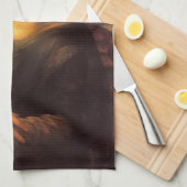 Leonardo Da Vinci' Mona Lisa Theedoek (Quarter Fold)