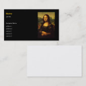 Leonardo Da Vinci, Mona Lisa Visitekaartje (Voorkant / Achterkant)