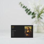 Leonardo Da Vinci, Mona Lisa Visitekaartje (Staand voorkant)