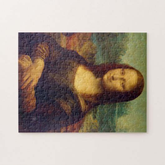 Leonardo Da vinci Mona Lisa voor kinderen Legpuzzel (Horizontaal)