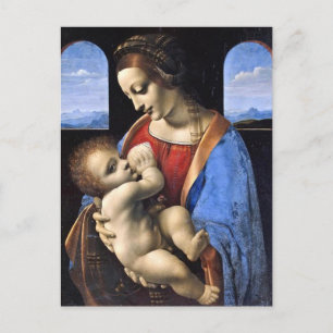 LEONARDO DA VINCI MOTHER MARY & JESUS BRIEFKAART