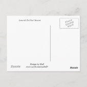 Leonardo Da Vinci-museumpartijen Briefkaart (Achterkant)