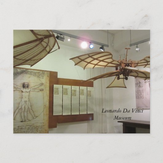 Leonardo Da Vinci-museumpartijen Briefkaart (Voorkant)