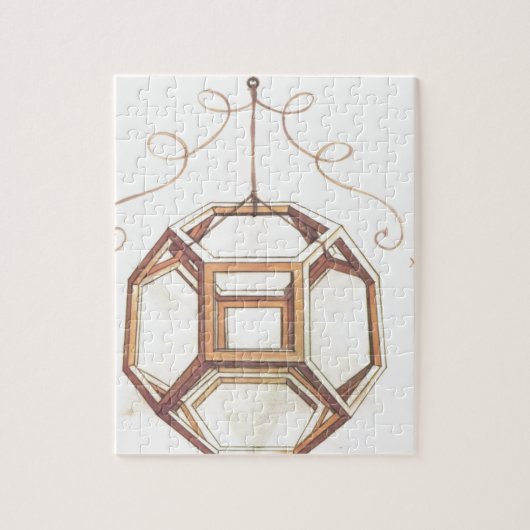 Leonardo da Vinci Octahedron Legpuzzel (Verticaal)