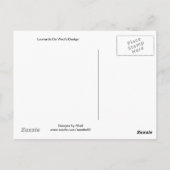 Leonardo Da Vinci-ontwerp Briefkaart (Achterkant)