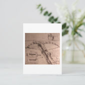 Leonardo da Vinci, ontwerp voor een enorme kruisbo Briefkaart (Staand voorkant)