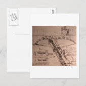 Leonardo da Vinci, ontwerp voor een enorme kruisbo Briefkaart (Voorkant / Achterkant)