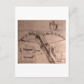 Leonardo da Vinci, ontwerp voor een enorme kruisbo Briefkaart (Voorkant)