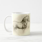 Leonardo-da-Vinci-paard Koffiemok (Links)
