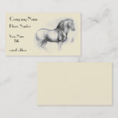 Leonardo-da-Vinci-paard Visitekaartje (Voorkant / Achterkant)
