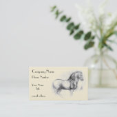 Leonardo-da-Vinci-paard Visitekaartje (Staand voorkant)