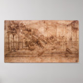 Leonardo da Vinci - Perspectivale studie Poster (Voorkant)