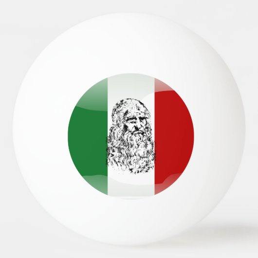 Leonardo da Vinci Pingpongbal (Achterkant)