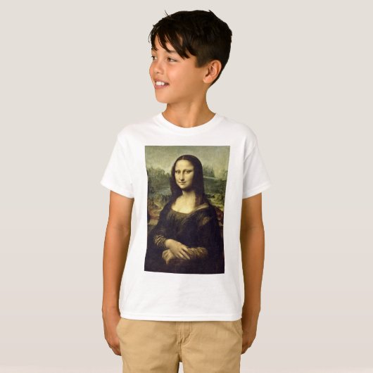 Leonardo Da Vinci - Portrait de Mona Lisa. T-shirt (Voorkant volledig)