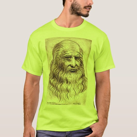 Leonardo da Vinci Portrait T-Shirt (Voorkant)