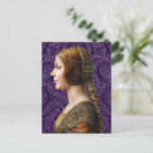 Leonardo da Vinci Portret La Bella Principessa Briefkaart (Staand voorkant)