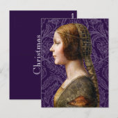 Leonardo da Vinci Portret La Bella Principessa Briefkaart (Voorkant / Achterkant)