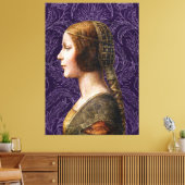 Leonardo da Vinci Portret La Bella Principessa Canvas Afdruk (Insitu (Woonkamer))