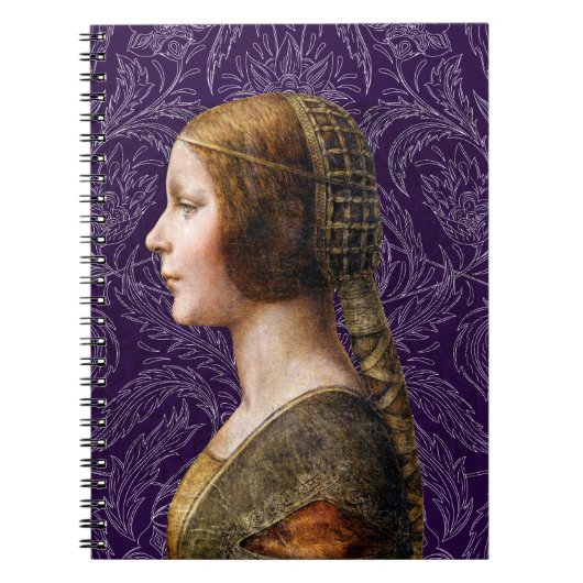 Leonardo da Vinci Portret La Bella Principessa Notitieboek (Voorkant)