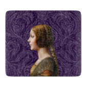 Leonardo da Vinci Portret La Bella Principessa Snijplank (Voorkant)