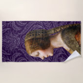 Leonardo da Vinci Portret La Bella Principessa Strandlaken (Voorkant)