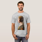 Leonardo da Vinci Portret La Bella Principessa T-shirt (Voorkant volledig)