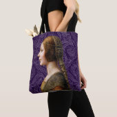Leonardo da Vinci Portret La Bella Principessa Tote Bag (Dichtbij)