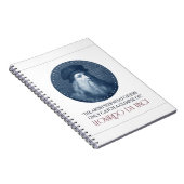 Leonardo da Vinci Portret met Citaat Notitieboek (Rechterzijde)